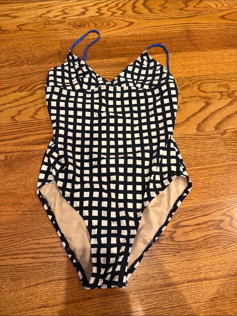 J. Crew black and White One-Piece Swimsuit size 4